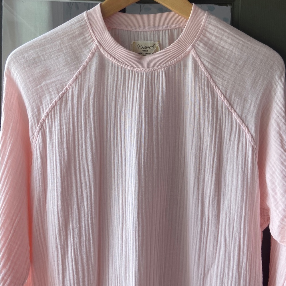 9Seed La Quinta raglan sweatshirt Pale Pink Size Petite/Small